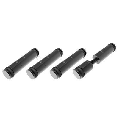 Proflow PFETBP650 Fuel Injector Blanks 14mm O-rings Adjustable 4 Pack Billet Aluminium Black