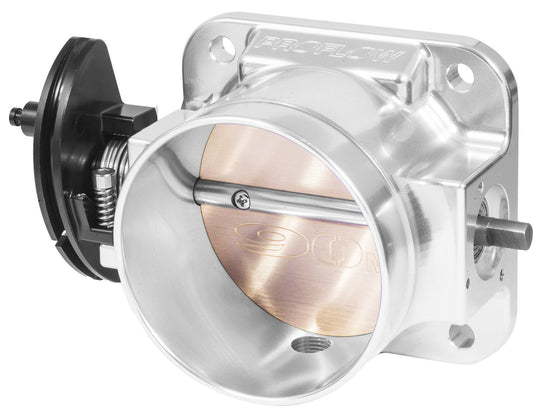 Proflow PFETBU90 Throttle Body Universal 90mm Bore Size MPI Billet Aluminium Natural