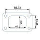 Proflow PFETFT3-ST Turbocharger Inlet Flange Steel Natural T3