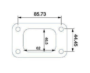 Proflow PFETFT3-ST Turbocharger Inlet Flange Steel Natural T3