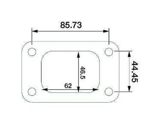Proflow PFETFT3-ST Turbocharger Inlet Flange Steel Natural T3