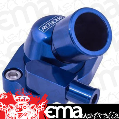 Proflow PFETH-801BL Water Neck Billet Aluminium Swivel Blue Anodised 45 Degree For Holden V8 253.308