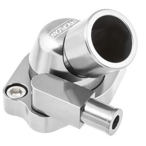 Proflow PFETH-801S Water Neck Billet Aluminium Swivel Silver Anodised 45 Degree For Holden V8 253.308