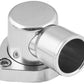 Proflow PFETH-802S Water Neck Billet Aluminium Swivel Silver Anodised 90 Degree SB For Ford 302-351C