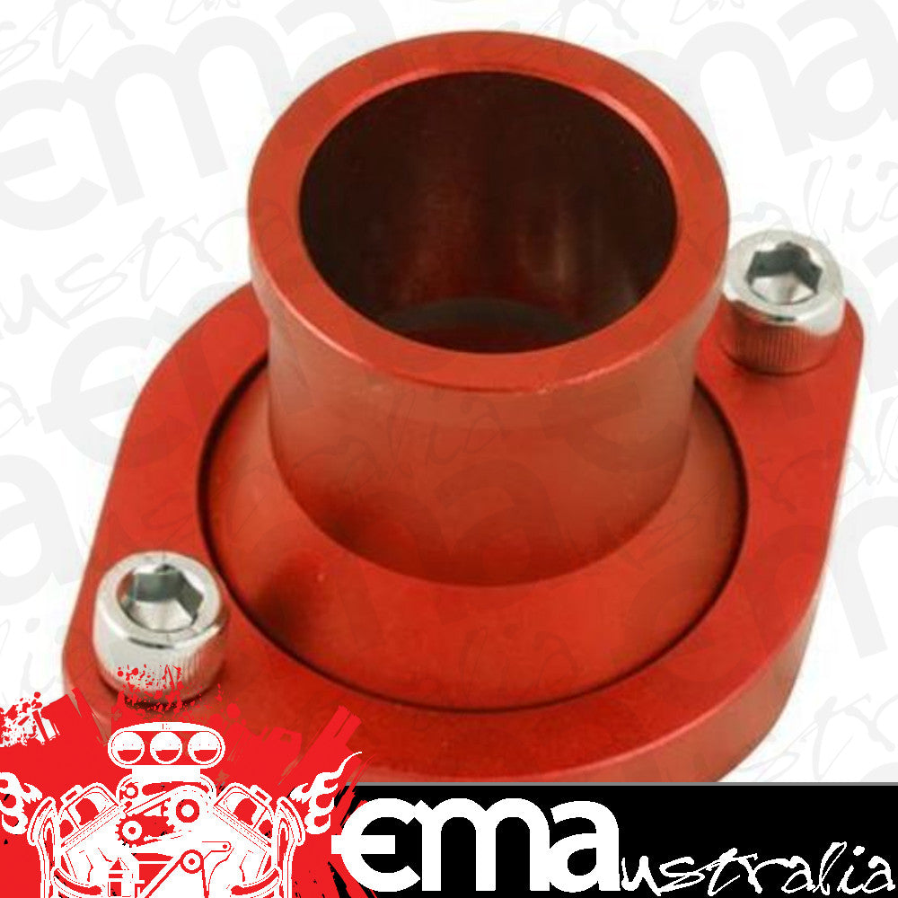 Proflow PFETH-805R Water Neck Billet Aluminium Red Anodised Straight Up SB For Ford 302-351 Cleveland