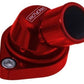 Proflow PFETH-806R Water Neck Billet Aluminium Swivel Red Anodised 45 Degree SB & BB Chev