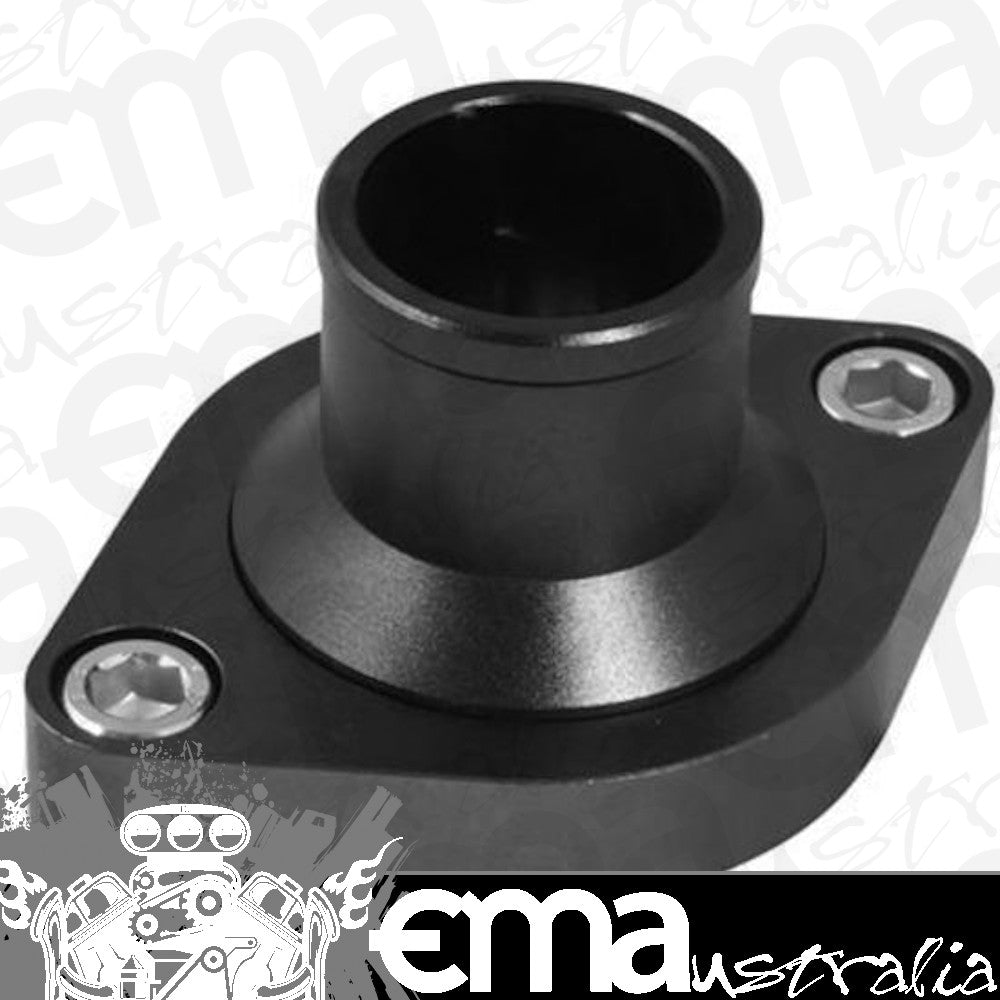 Proflow PFETH-807BK Water Neck Billet Aluminium Black Anodised Straight Up SB & BB Chev