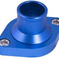Proflow PFETH-807BL Water Neck Billet Aluminium Blue Anodised Straight Up SB & BB Chev