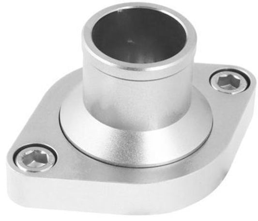 Proflow PFETH-807S Water Neck Billet Aluminium Silver Anodised Straight Up SB & BB Chev