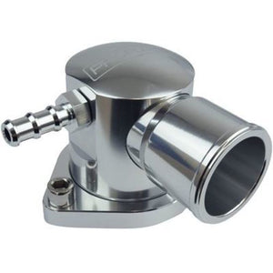 Proflow PFETH-809S Water Neck Billet Aluminium Silver Anodised 90 Degree Swivel For Ford Barra 4.0L EF-FG XR6