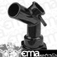 Proflow PFETH-810BK Water Neck Billet Aluminium Black Anodised 45 Degree Swivel For Mazda Series 4 Billet Cap Neck