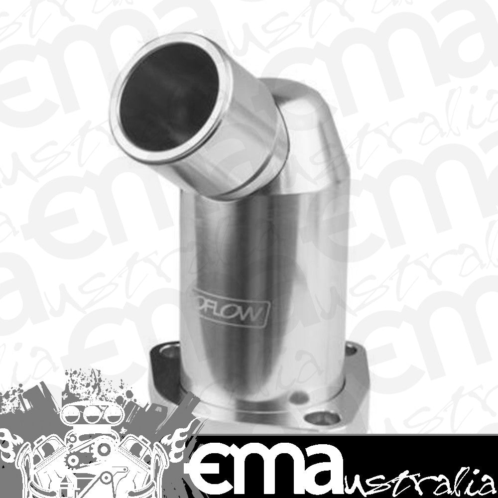 Proflow PFETH-811S Water Neck Billet Aluminium Swivel Silver Anodised 45 Degree Swivel For Mazda Series 5