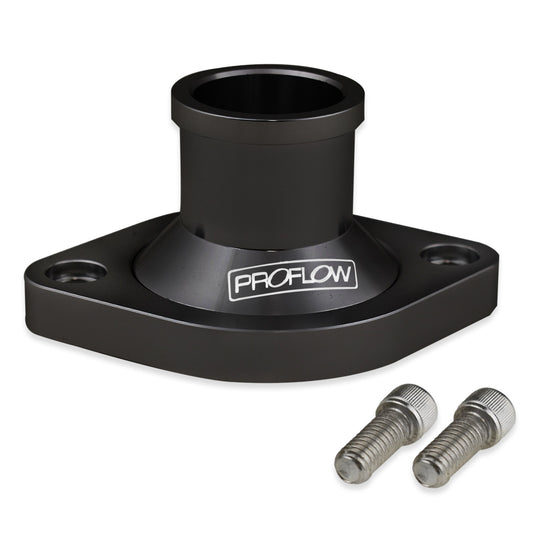 Proflow PFETH-813BK Water Neck For Chrysler SB & BB Straight Billet Aluminium Black Anodised