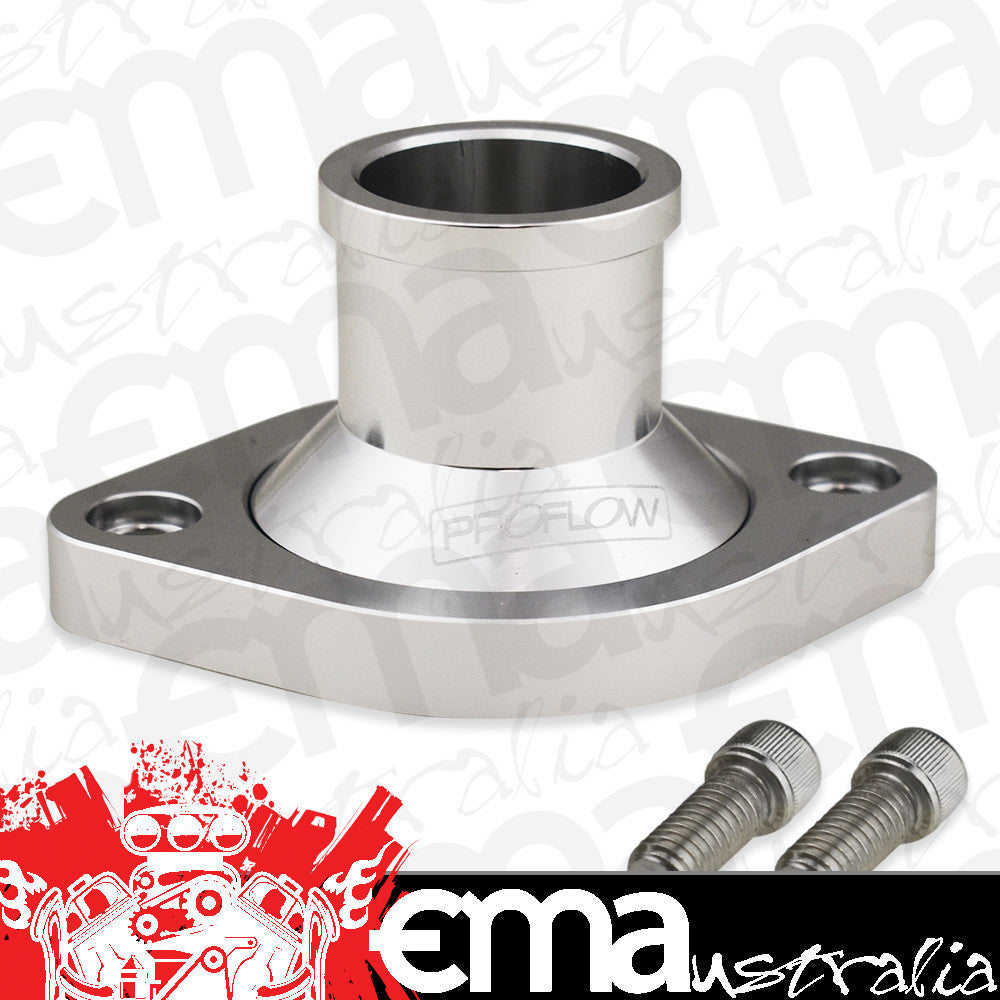 Proflow PFETH-813S Water Neck For Chrysler SB & BB Straight Billet Aluminium Silver Anodised