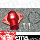 PFETH803R Chev SB 90Ç?ÇîÇ??Ç?Ç§ Alloy Swivel Thermostat Housing Anodised Red