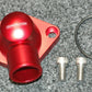 PFETH803R Chev SB 90Ç?ÇîÇ??Ç?Ç§ Alloy Swivel Thermostat Housing Anodised Red