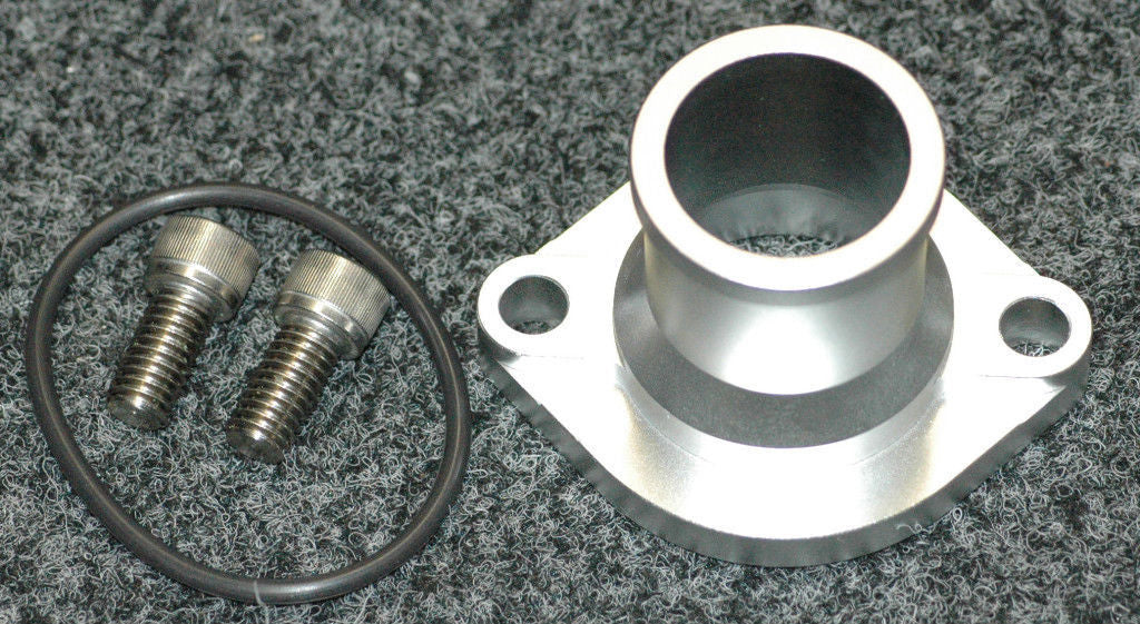 PROFLOW STRAIGHT ALLOY THERMOSTAT HOUSING PFETH805S SILVER SUIT Ford 302-351C V8