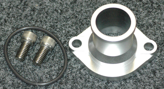 PROFLOW STRAIGHT ALLOY THERMOSTAT HOUSING PFETH805S SILVER SUIT Ford 302-351C V8