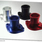 CHEV STRAIGHT THERMOSTAT HOUSING BLUE