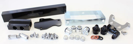 Aeroflow AF64-2104BLK Rotary Fuel Rail Kit Series 6 7 & 8. for Mazda Rx7 Black