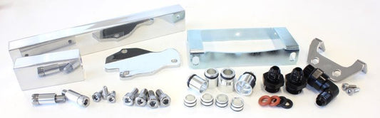 Aeroflow AF64-2104P Rotary Fuel Rail Kit Series 6 7 8. for Mazda Rx7 Polished.