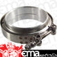 Proflow PFETV50 V Band Exhaust Clamp Interlocking Stainless Steel Natural 5.0 " O.D. Pipe Kit