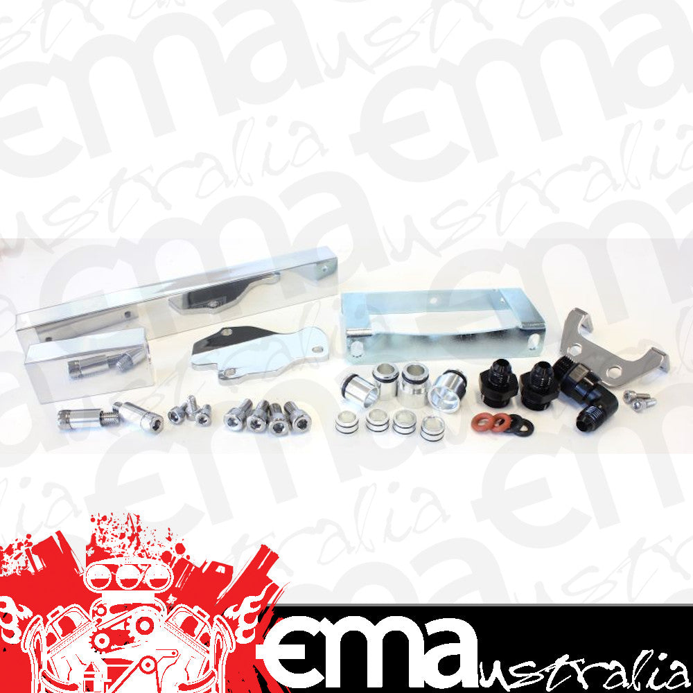 Aeroflow AF64-2104P Rotary Fuel Rail Kit Series 6 7 8. for Mazda Rx7 Polished.