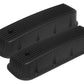 Proflow PFEVC-215 Valve Covers Cast Aluminium Black Tall Finned BB For Chevrolet Pair