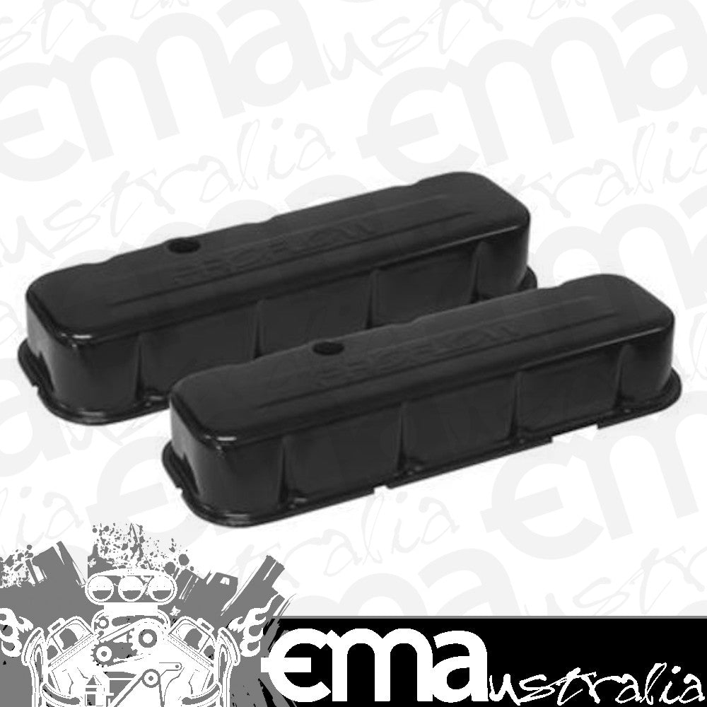 Proflow PFEVC-220 Valve Covers Steel Black Tall For Chevrolet Big Block Pair