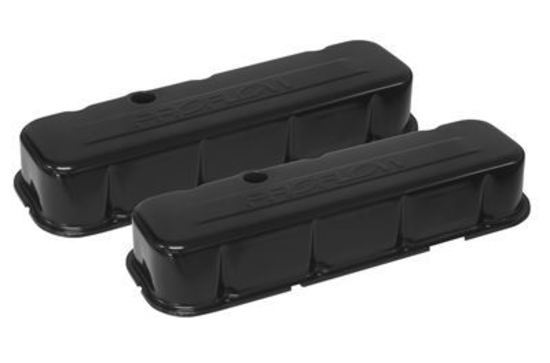 Proflow PFEVC-220 Valve Covers Steel Black Tall For Chevrolet Big Block Pair