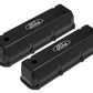 Proflow PFEVC-310 Valve Covers Tall Cast Aluminium Black For Ford Logo Big Block For Ford Pair