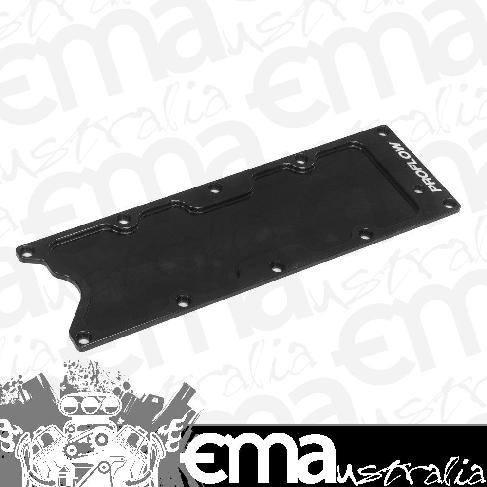 Proflow PFEVC-600BK Engine Valley Cover LS1 DOD Delete Billet Aluminium Low Profile Black