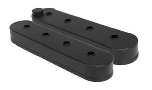 Proflow PFEVC-627 Valve Covers LS Aluminium Fabricated Black Wrinkle Tall No Coil Stand Pair