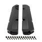 Proflow PFEVC-911BK Valve Covers Fabricated Aluminium Billet Base For Holden V8 Late VN-VT 304/308 Black