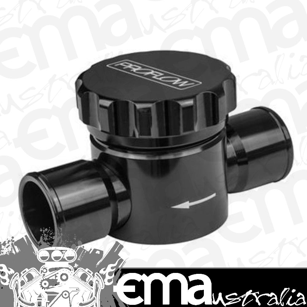 Proflow PFEWF150BK Coolant Filter Inline with Cap Billet Aluminium Black Anodised 1.500 " Inlet 1.500 " Outlet Kit