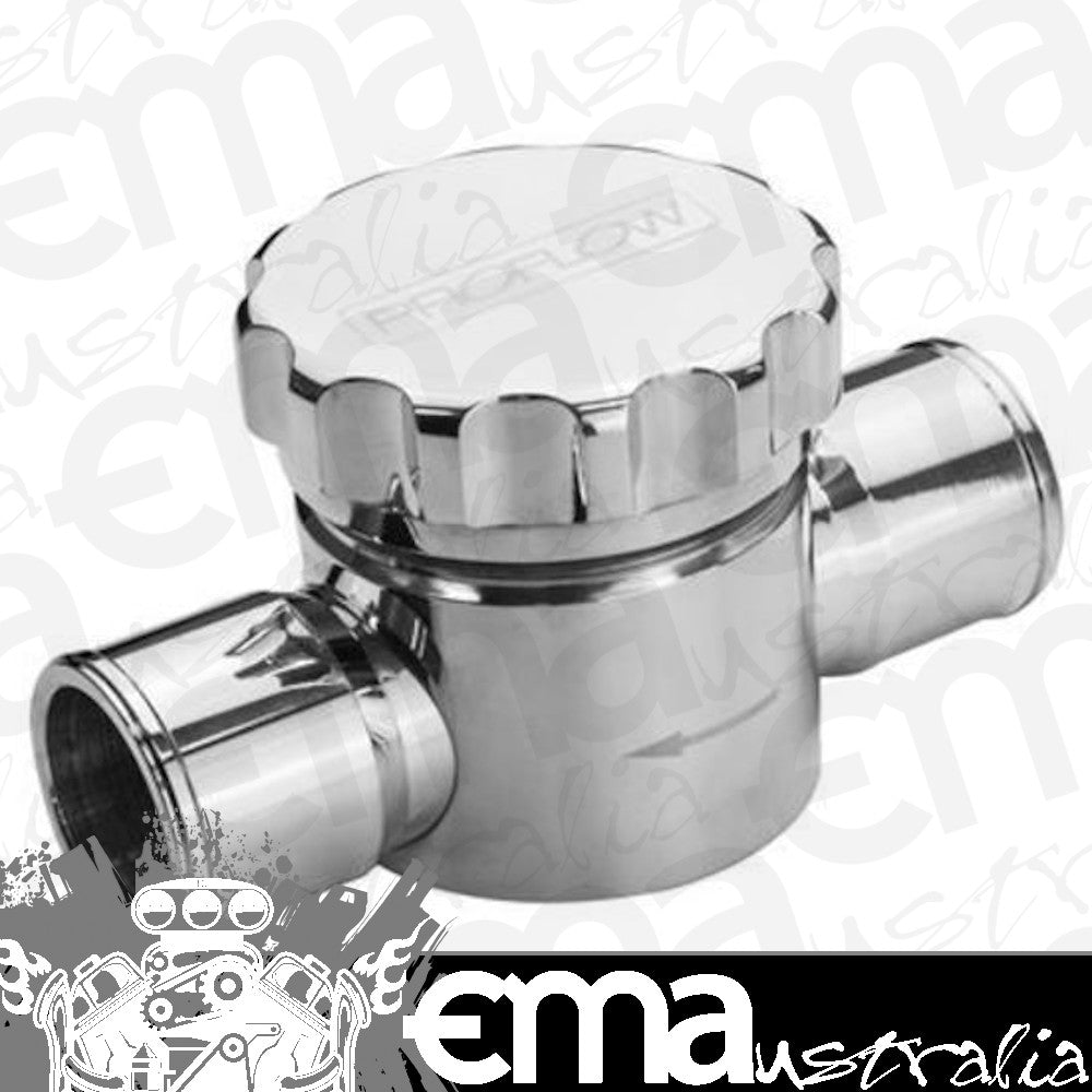Proflow PFEWF150P Coolant Filter Inline with Cap Billet Aluminium Polished 1.500 " Inlet 1.500 " Outlet Kit