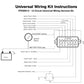 Proflow PFEWH12 Wiring Harness 12-Circuit Dash Ignition Fuse Block Spade Fuse Universal Kit