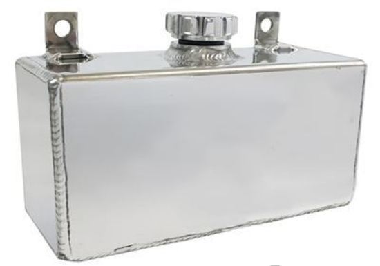 Proflow PFEWTH2 Windshield Washer Reservoir Universal Fabricated Aluminium 100x 210 x 82mm Polished