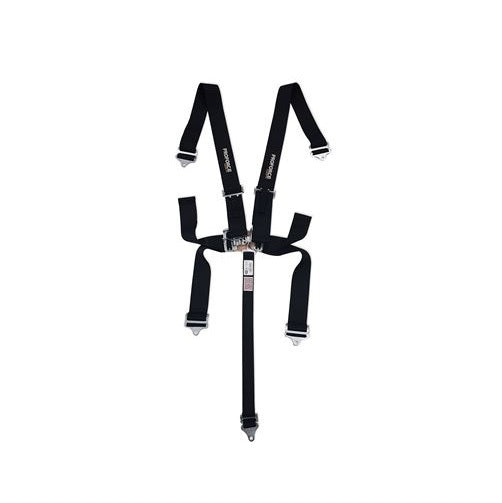 Proforce Safety PFS-6000BK 5 Point Latch & Link Pro Racing Harness Black
