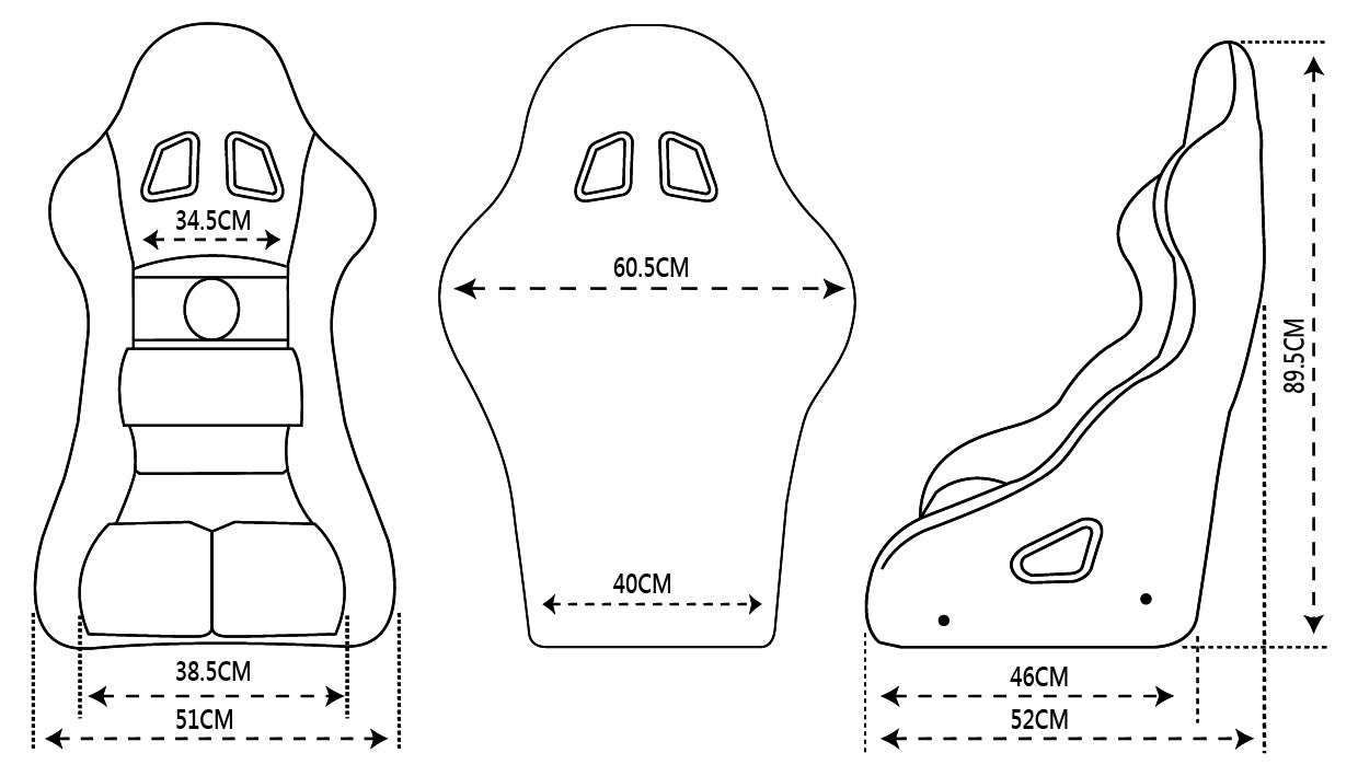 Proforce Safety PFS-RTS300 Professional Racing Seat