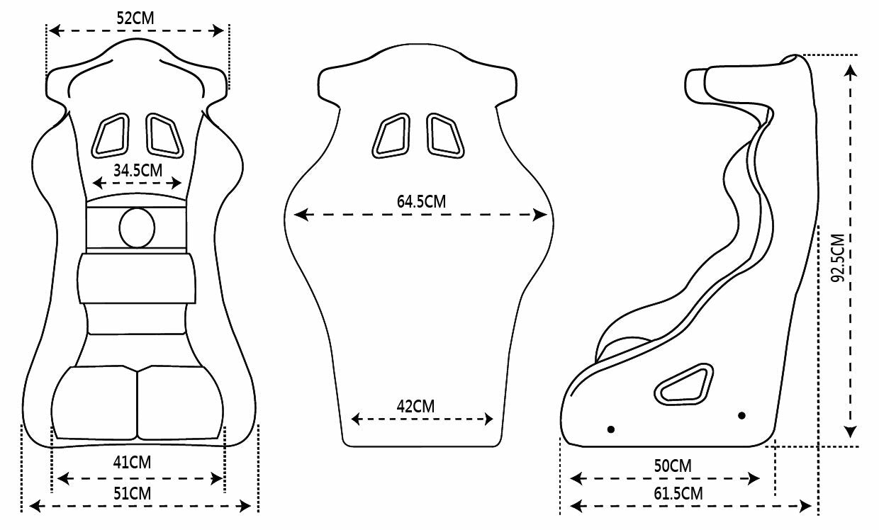 Proforce Safety PFS-RTS400 Professional Racing Seat