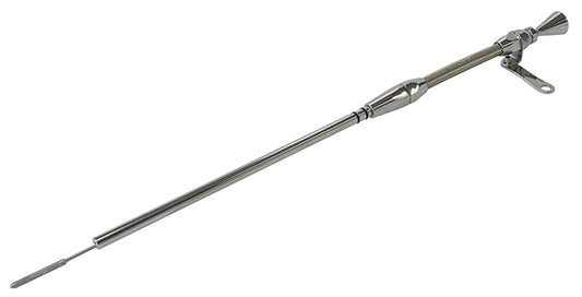 Aeroflow AF64-2112 302-351C Clev Engine Dipstick Billet Handle S/S Braided Tube