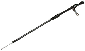 Aeroflow AF64-2112BLK 302-351C Clev Engine Dipstick Billet Handle S/S Braided Tube