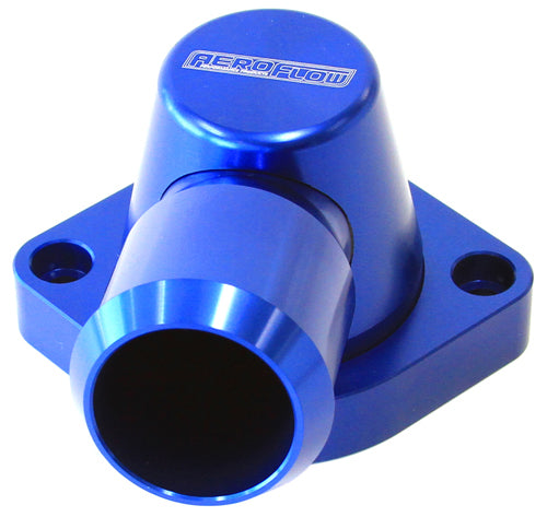 Aeroflow AF64-2115 Billet Thermostat Housing Blue Swivel LS3 Only