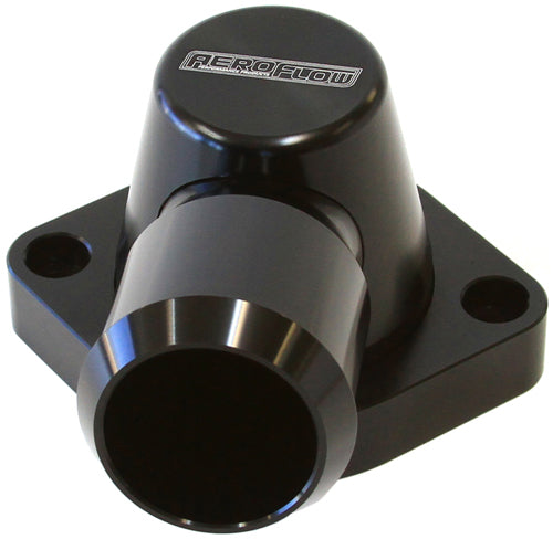 Aeroflow AF64-2115BLK Billet Thermostat Housing Black Swivel LS3 Only