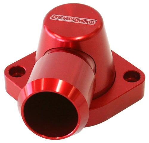 Aeroflow AF64-2115R Billet Thermostat Housing Red Swivel LS3 Only