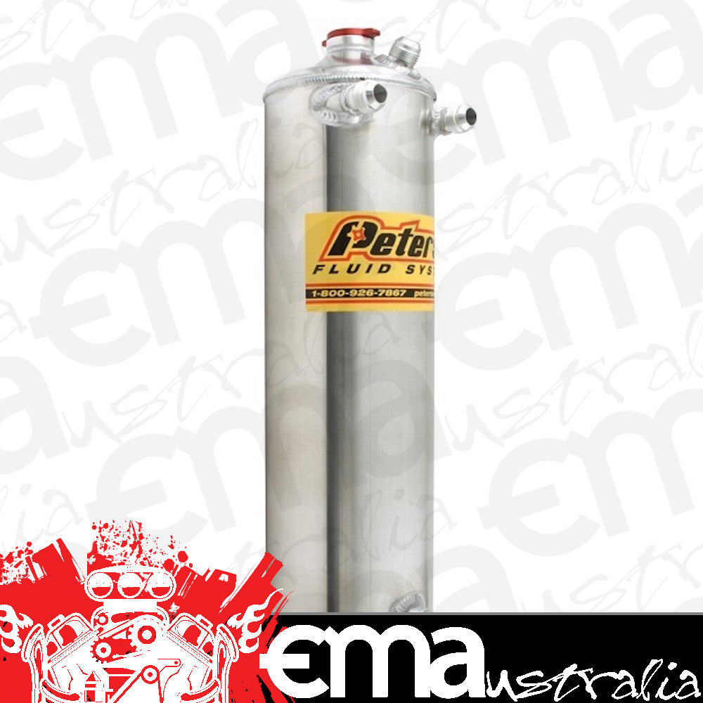 Peterson PFS08-0036 Lightweight Sprint Car Dry Sump Oil Tank 2 Gal 7.60 L Dual Return Line -12 Male AN Fittings