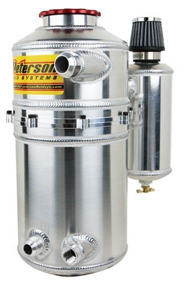 Peterson PFS08-0784-CC 1.5 GAL DRAG DRY SUMP OIL TANK DUAL RETURN WITH CATCH CAN