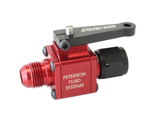 Peterson PFS09-0903 Small Body Inline Ball Valve -6 AN Male To -6 AN Female