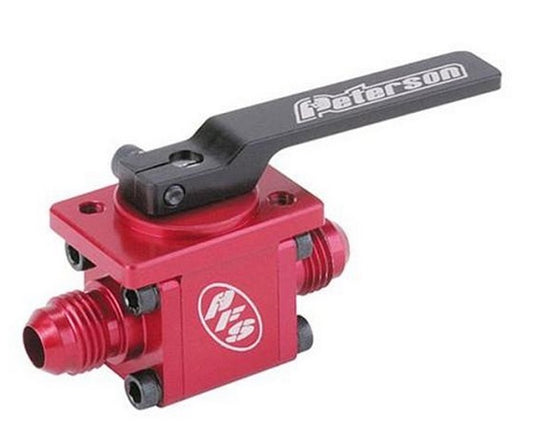 Peterson PFS09-0910 Panel Mount Inline Ball Valve -6 AN To -6 AN Male